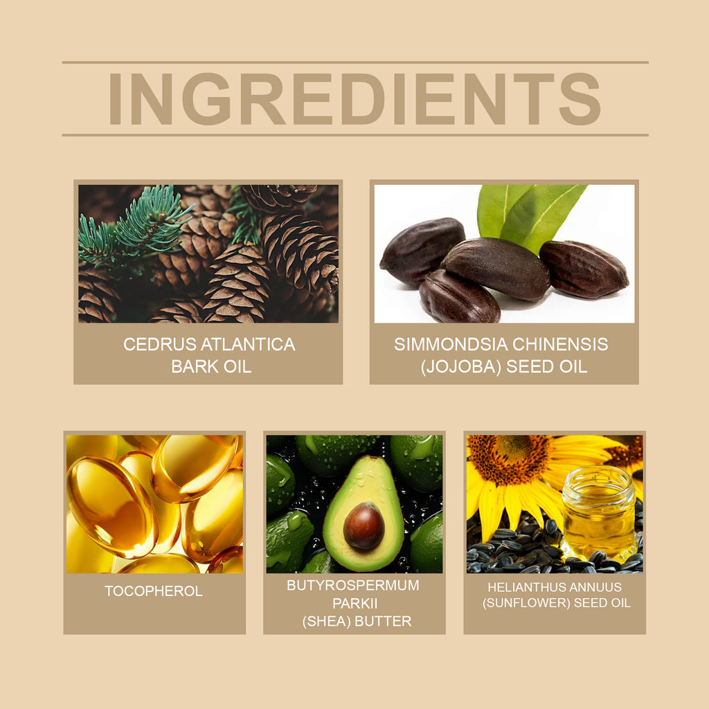 WoodSleep Men's Beard Care Essential Oil Nourishes Shine And Softens Beard Smoothness Care Essential Oil