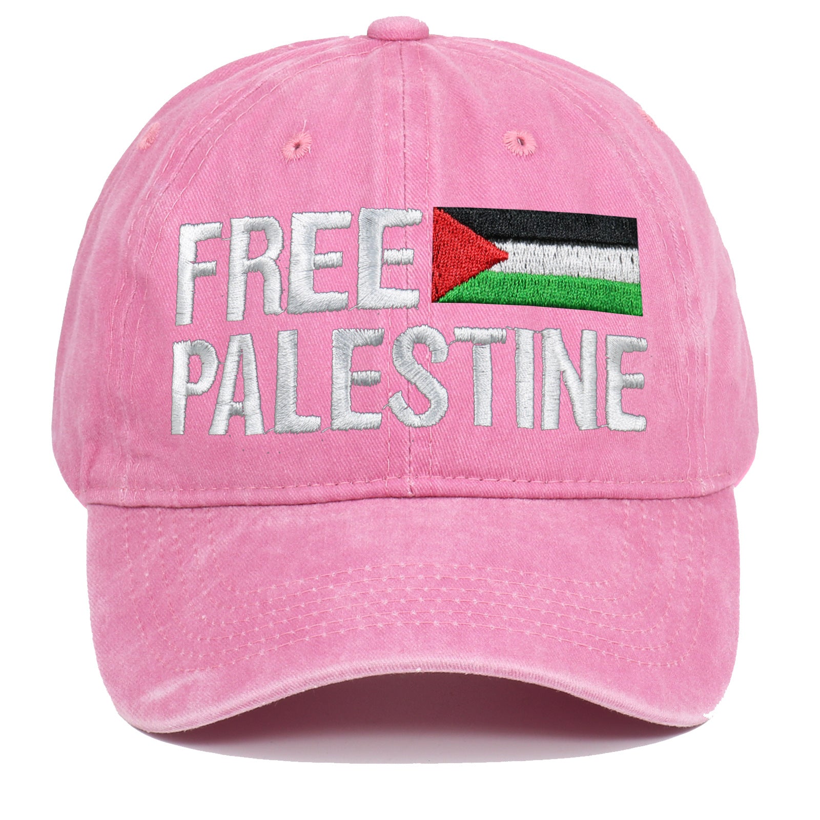 Baseball cap embroidered Palestinian retro dad hat