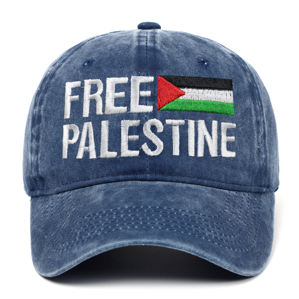 Baseball cap embroidered Palestinian retro dad hat