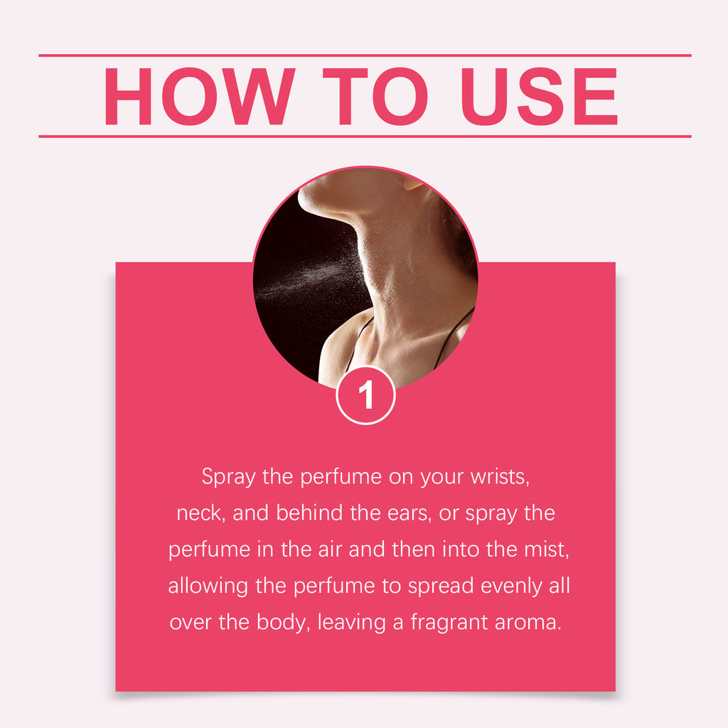 Roxelis Rose Women's Charm Perfume Exudes Charm Natural Fresh Fragrance Lasting Fragrance Women's Everyday Perfume