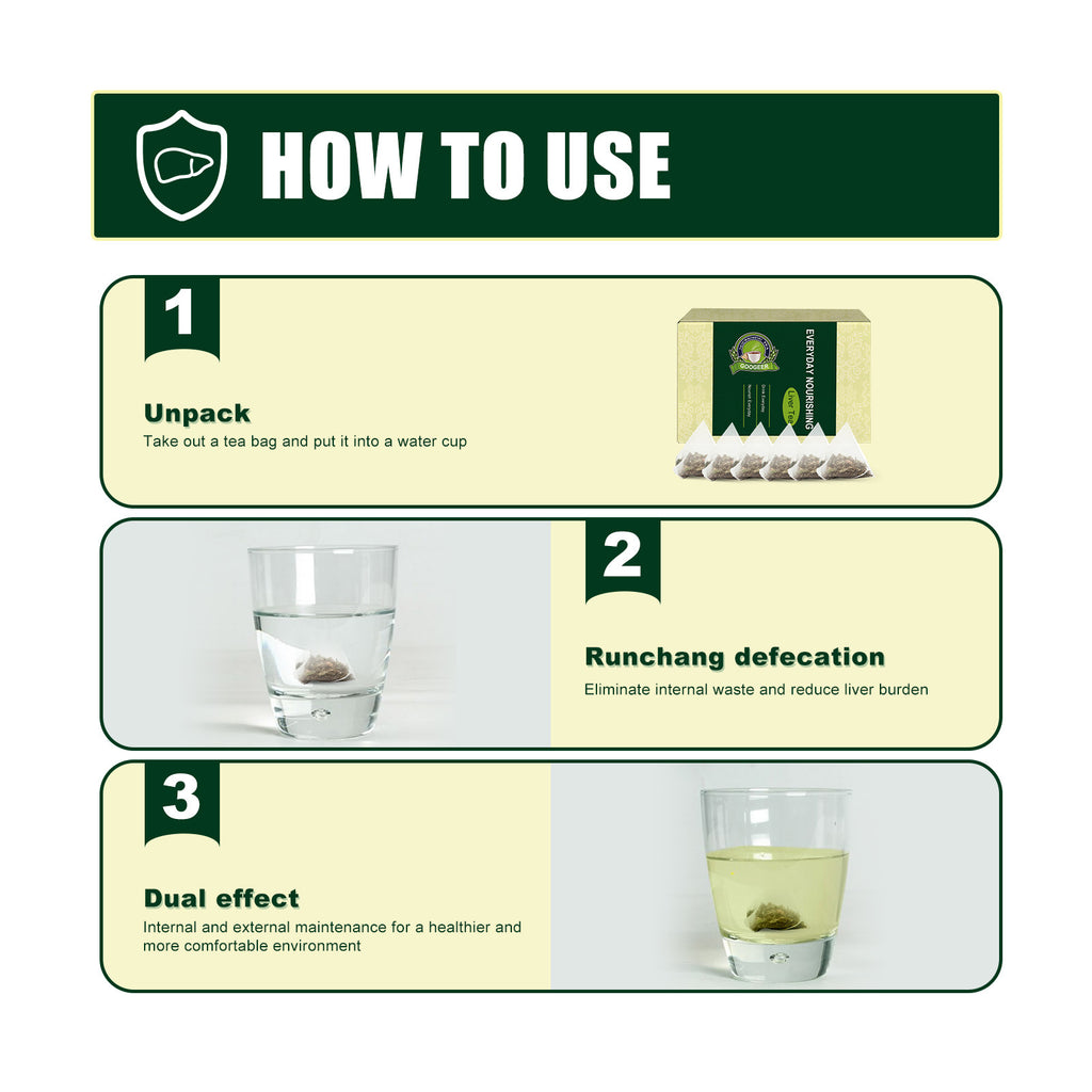 Googeer Body Care Tea Relieves Eye Fatigue Body Discomfort Body Shaping Health Care Individually Packaged Tea Bag