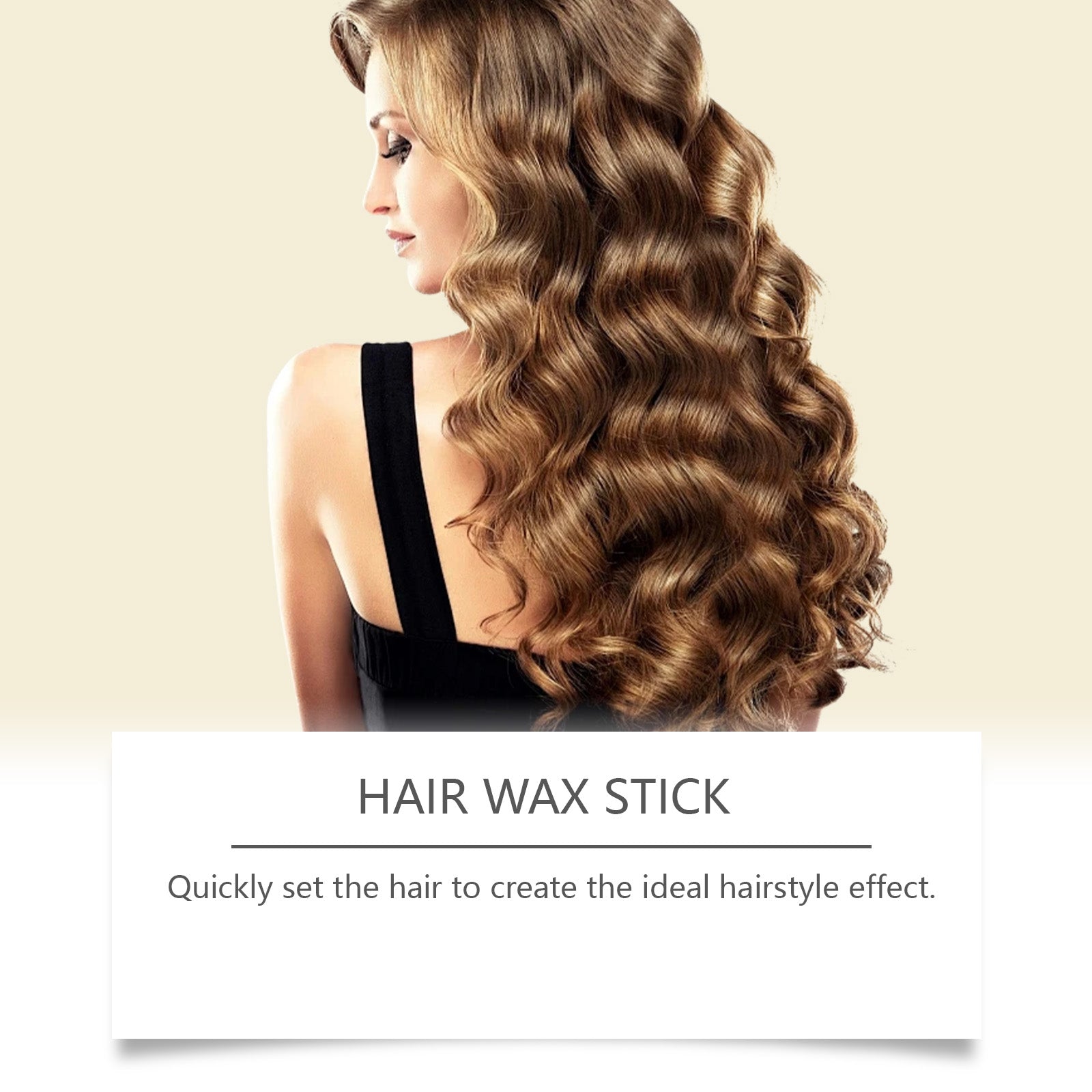 Hoegoa Gloss Wax Sticks Create A Shiny Look For Easy Washing And Keep Hair Fresh And Styling Wax