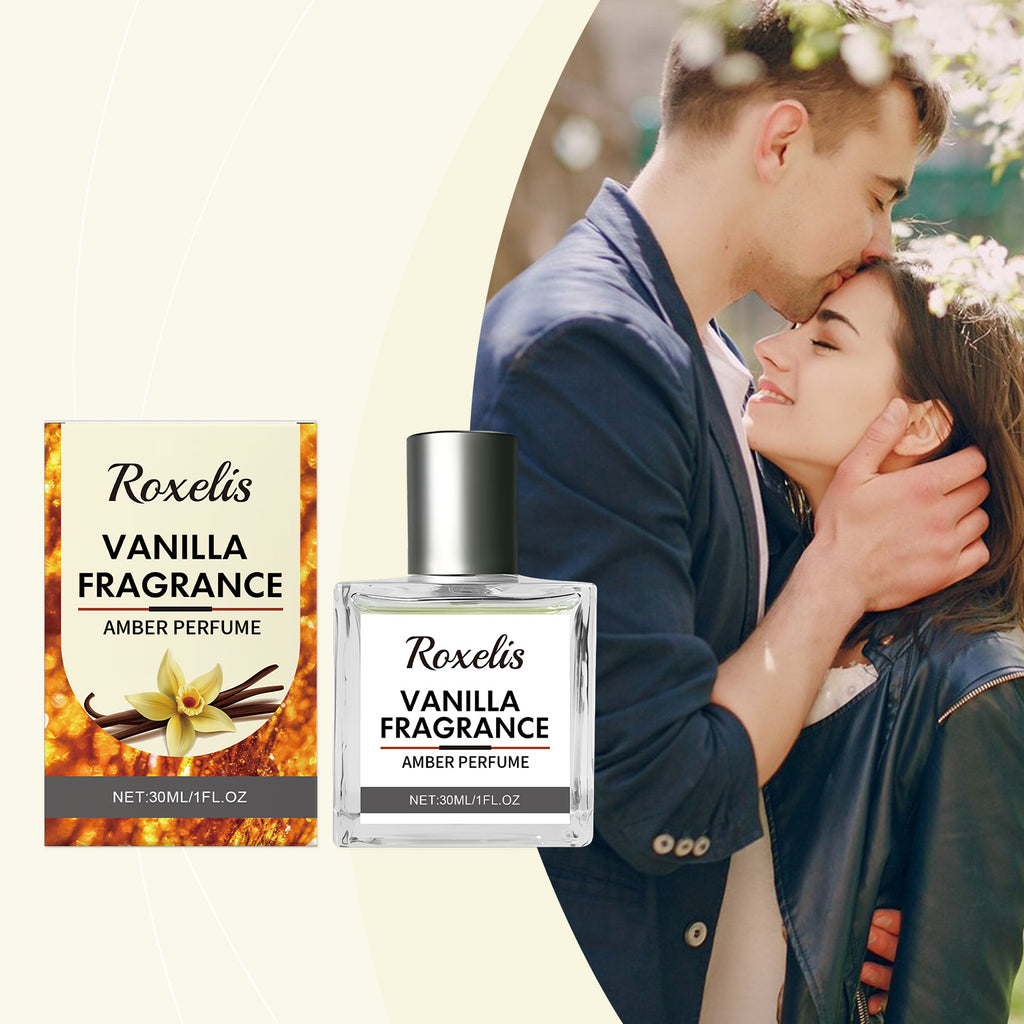 Roxelis Vanilla Amber Eau De Toilette Natural Fresh Light Elegant Stay Fragrance Daily Dating Charm Niche Perfume Carry
