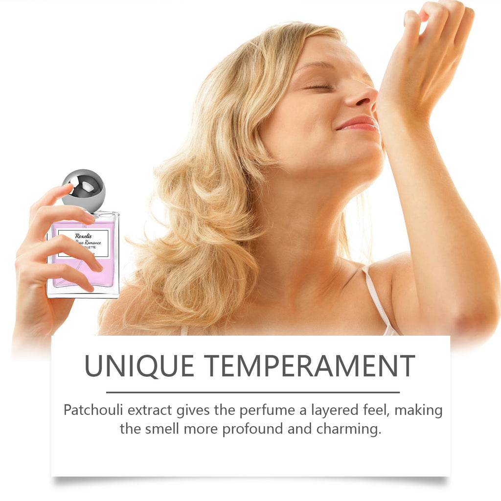 Roxelis Pink Rose Charm Perfume, Pink Rose Lasting Charm Perfume Cologne Pheromone Fragrance