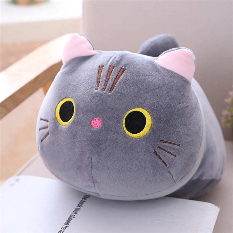 Mollusk Pillow Cute Cat Cylindrical Long Pillow Bedside Single Double Pillow Nap Pillow Office Pillow