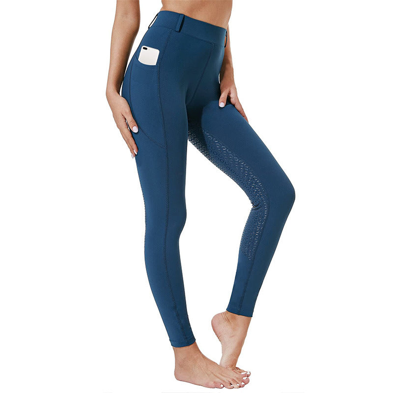 Trousers Outdoor Sports Silicone Anti-Slip Fitted Equestrian Long Pants