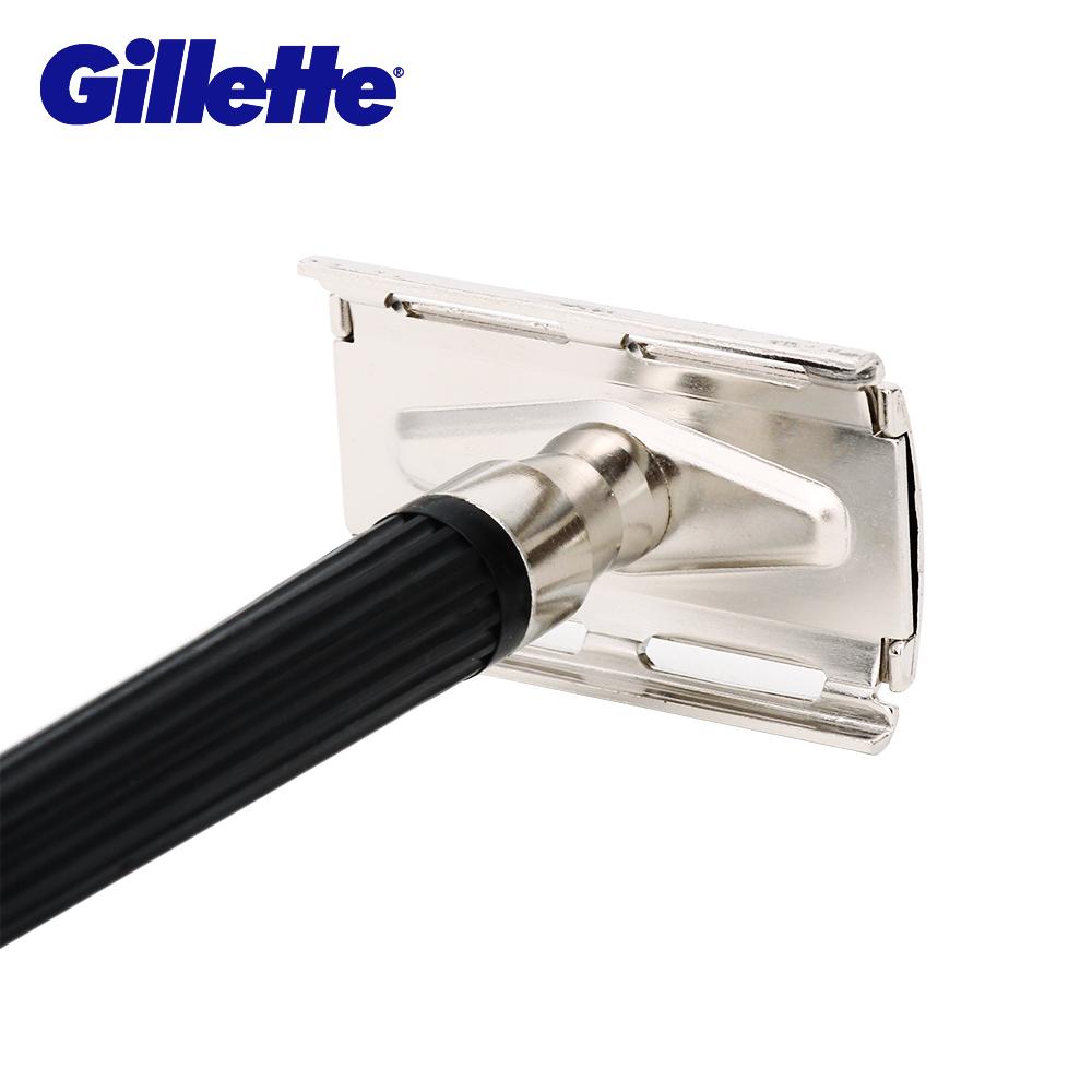 Gillette Super Blue Men Shaving Razors Knife 1 Holder With 1 Blade Official Authentic Safety Razors