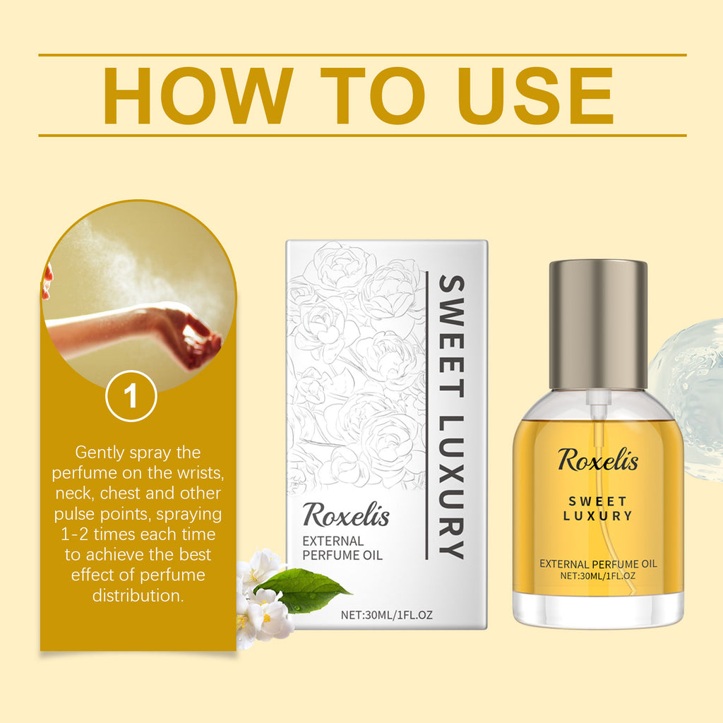 Roxelis Saffron Jasmine Inspired Perfume, Natural Fresh Lasting Fragrance Jasmine Perfume Spray