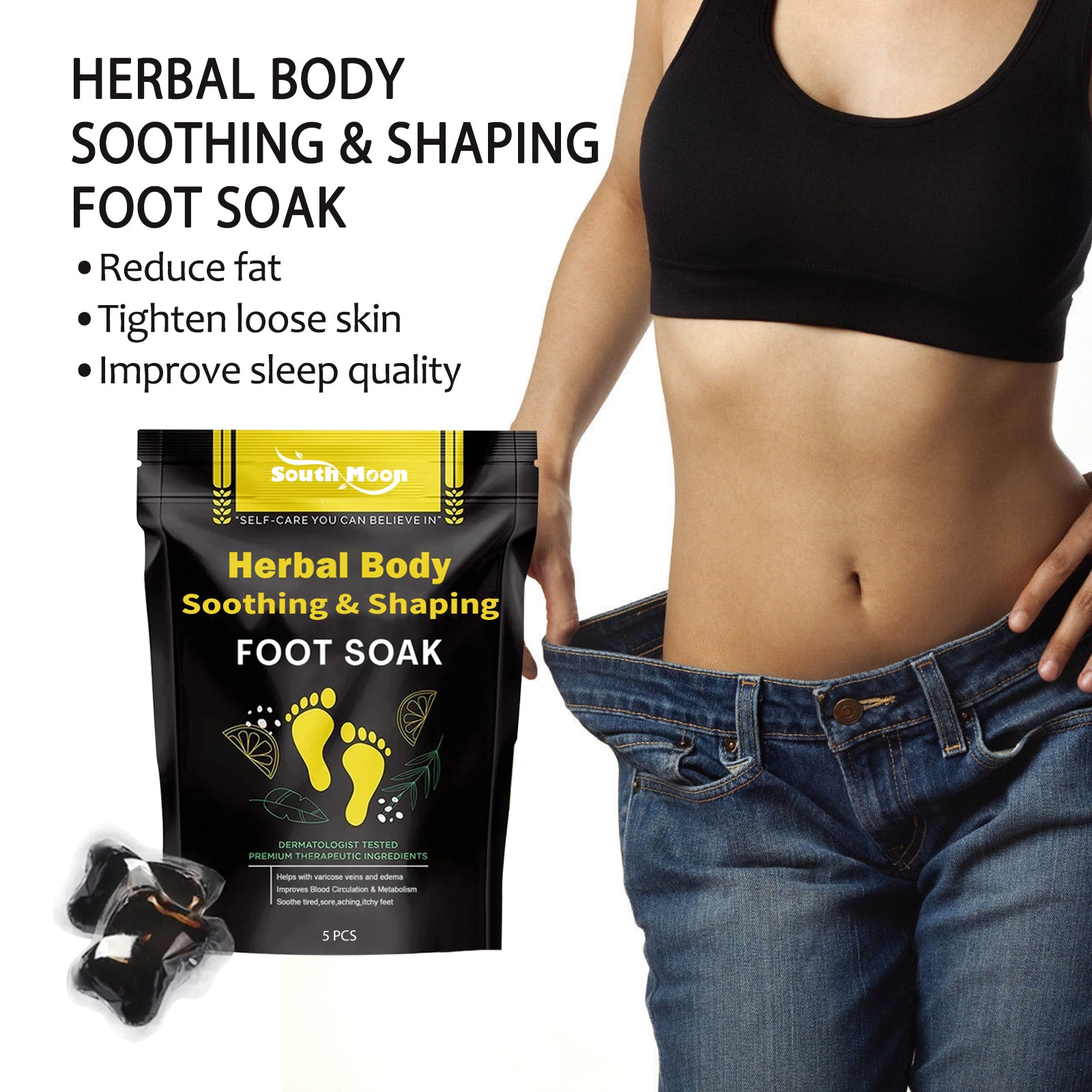 South Moon Herbal Foot Bath Bags Gently Moisturize The Skin On The Feet And Care For Lazy People's Arms While Soaking Their Feet