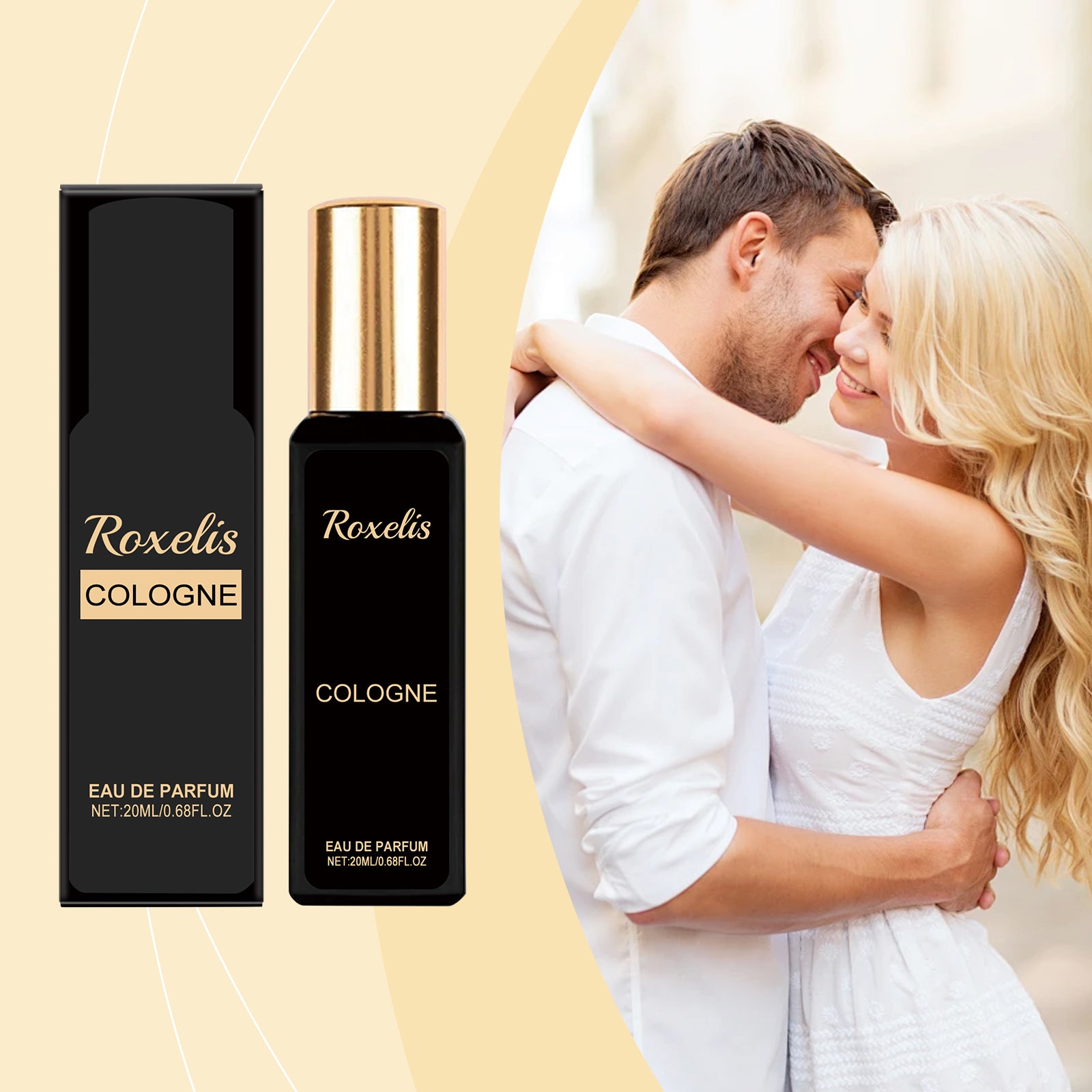 Roxelis Men's Light Cologne Exudes Its Own Charm And Fresh Fragrance Lasting Natural Fragrance Everyday Convenience