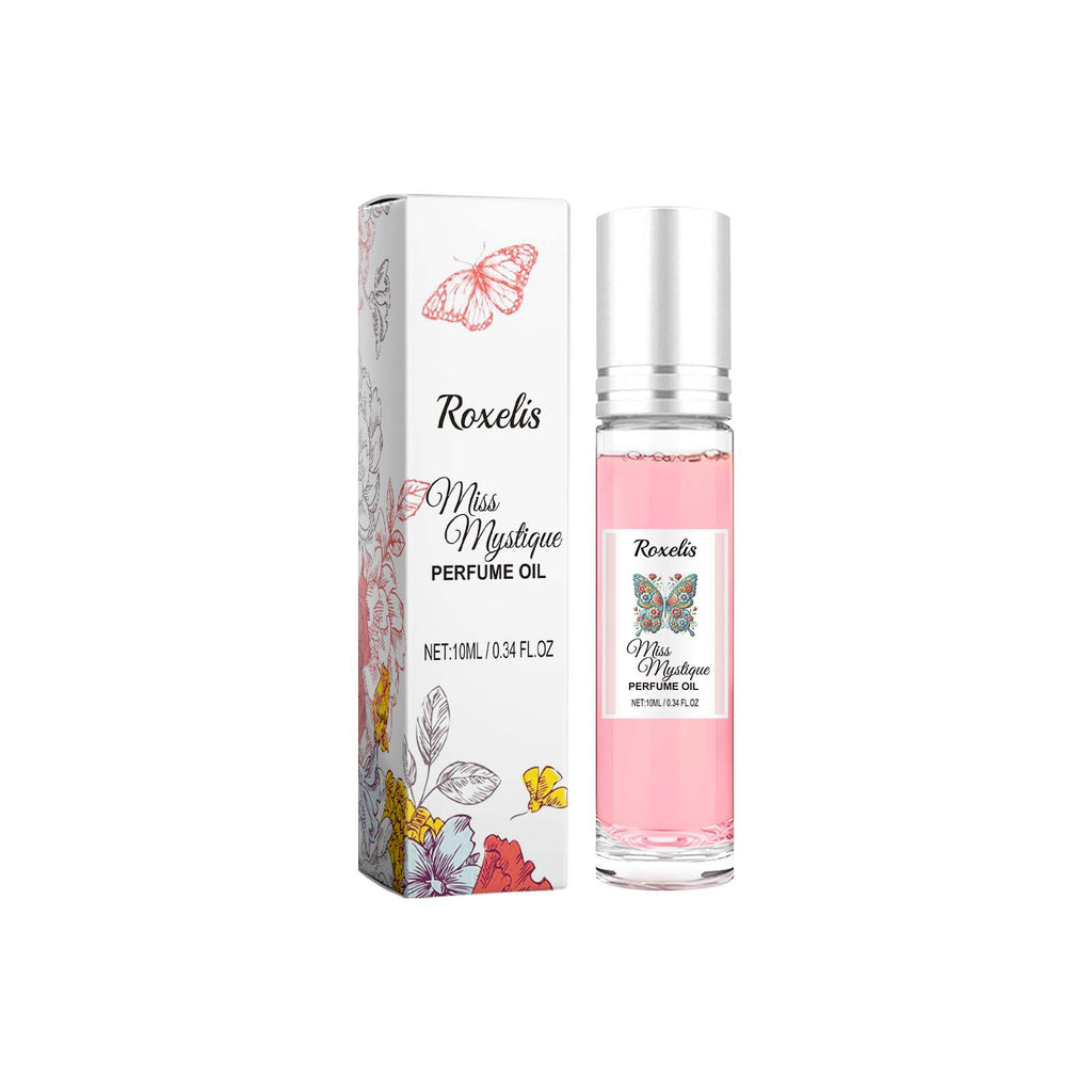 Roxelis Rolling Rose Perfume Portable Vial Perfume Charming Charm Natural Fresh Long-Lasting Pheromone Fragrance