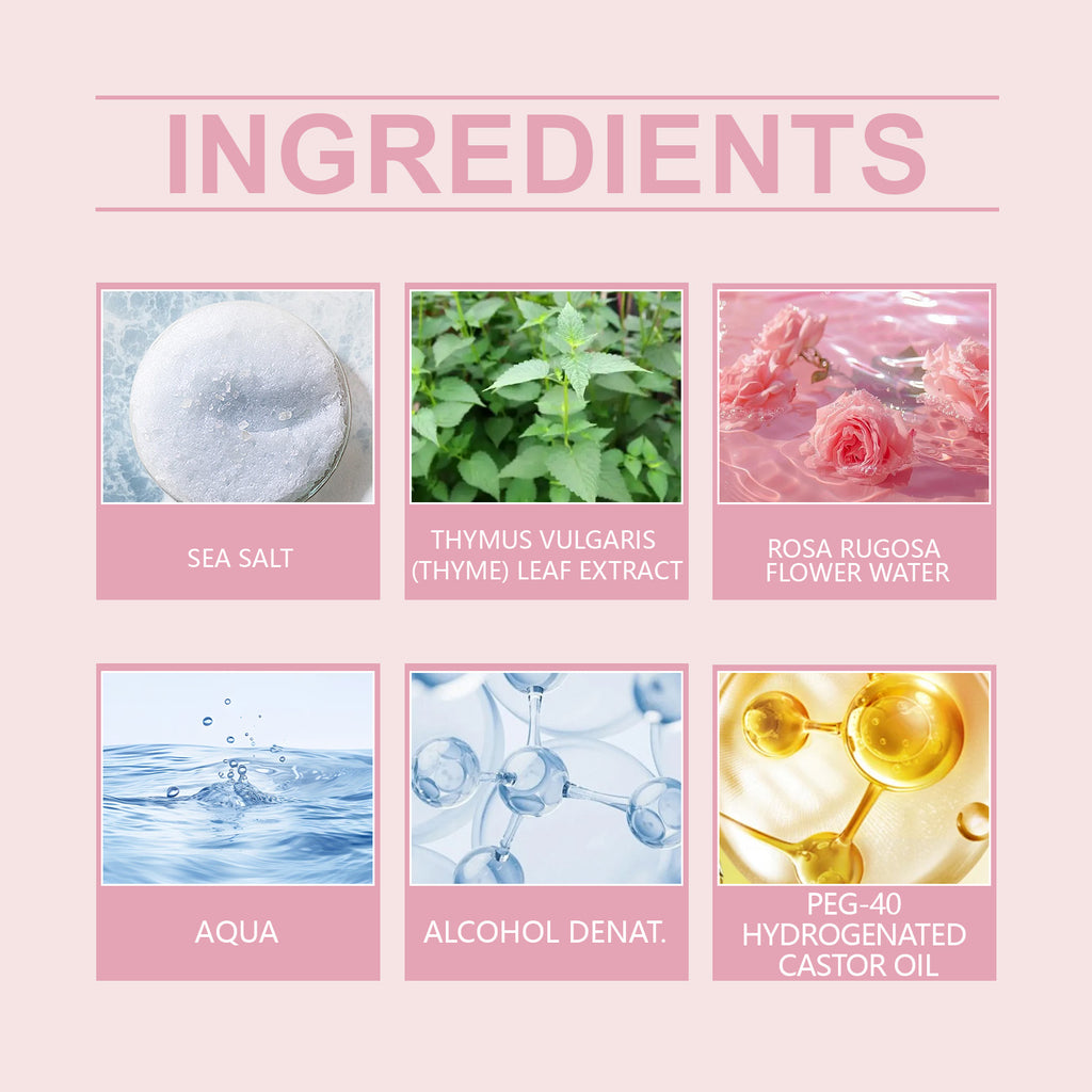 Roxelis Light Sea Salt Body Spray Long-Lasting Fragrance To Remove Odors Fresh Elegant Fresh Perfume Spray