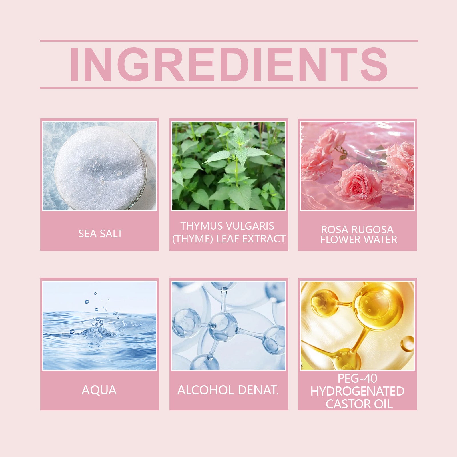 Roxelis Light Sea Salt Body Spray Long-Lasting Fragrance To Remove Odors Fresh Elegant Fresh Perfume Spray