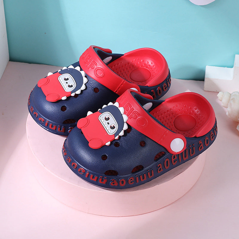 New Children's Hole Shoes Boys And Girls Summer Cute Outer Wear Toddler Soft Bottom Sandals And Slippers