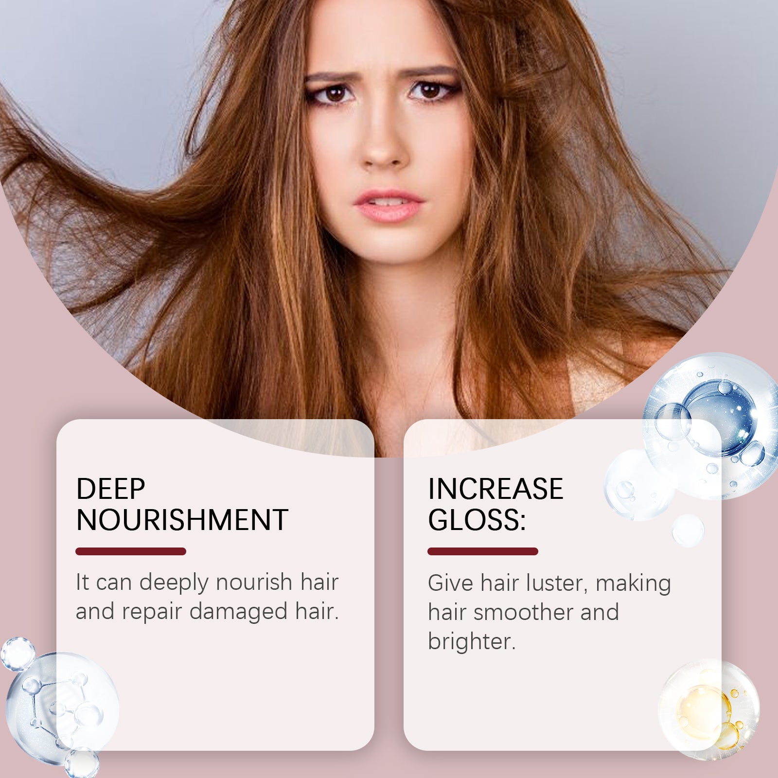 Hoegoa Nourishing Care Hair Mask Gentle Plant Essence Protects Dry Hair And Moisturizes Smooth Hair Mask