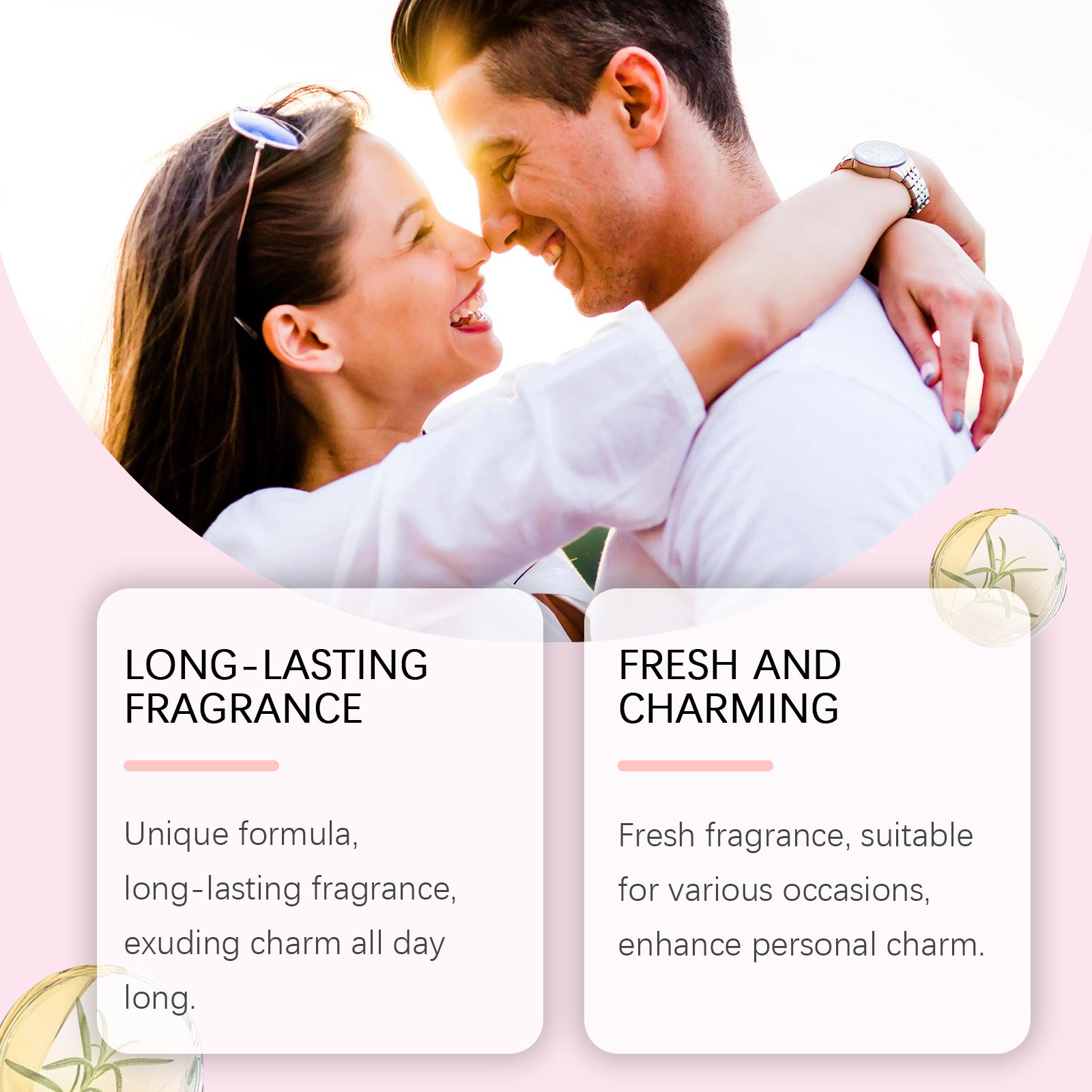 Roxelis Charm Light Floral Water, Mild Fresh Light Scent Lasting Fragrance Light Elegant Exudes Charm Fragrance Convenient Perfume