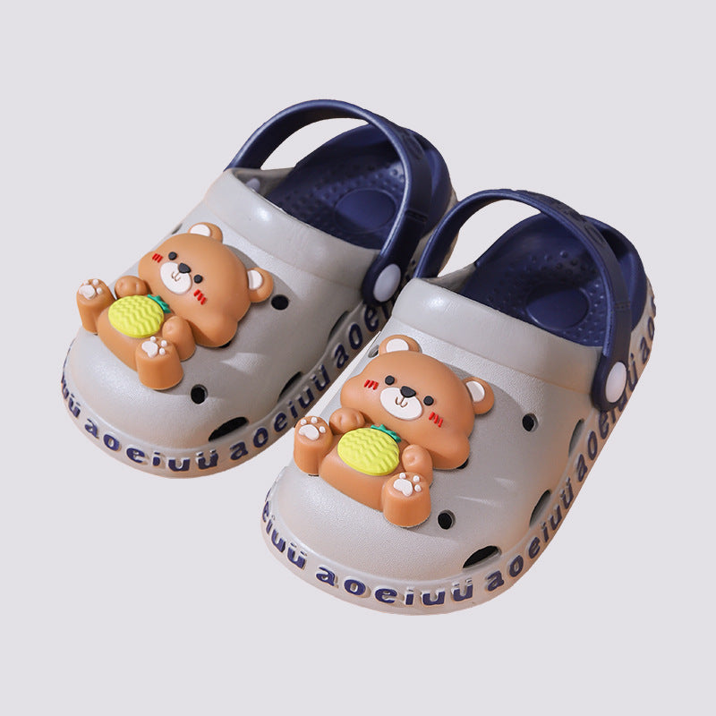 New Children's Hole Shoes Baby Boys And Girls Summer Cute Outer Wear Toddler Soft Bottom Sandals And Slippers