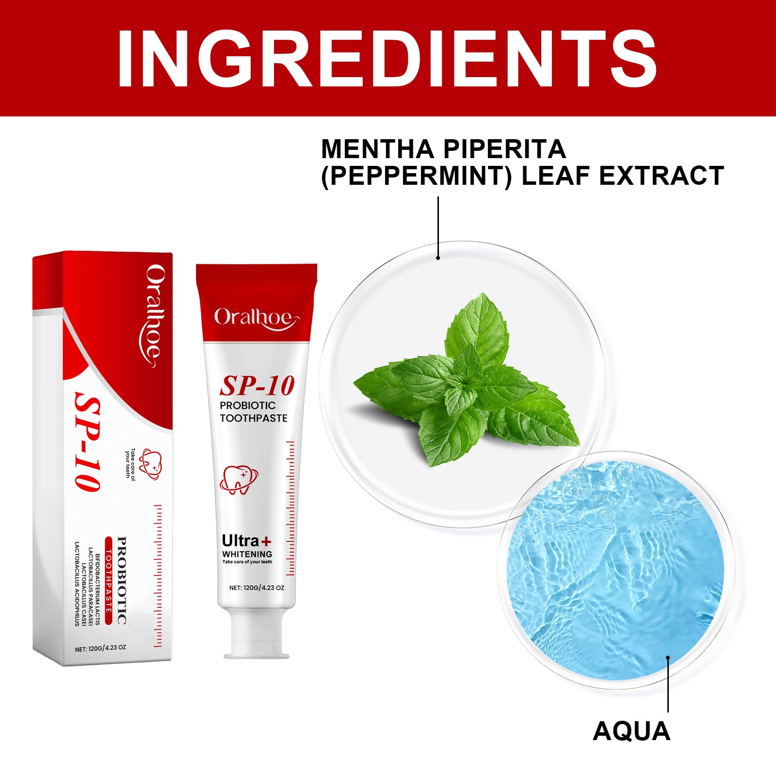 Oralhoe Probiotic Toothpaste Gently Cleans And Protects Teeth To Reduce Stains Lasting Oral Care