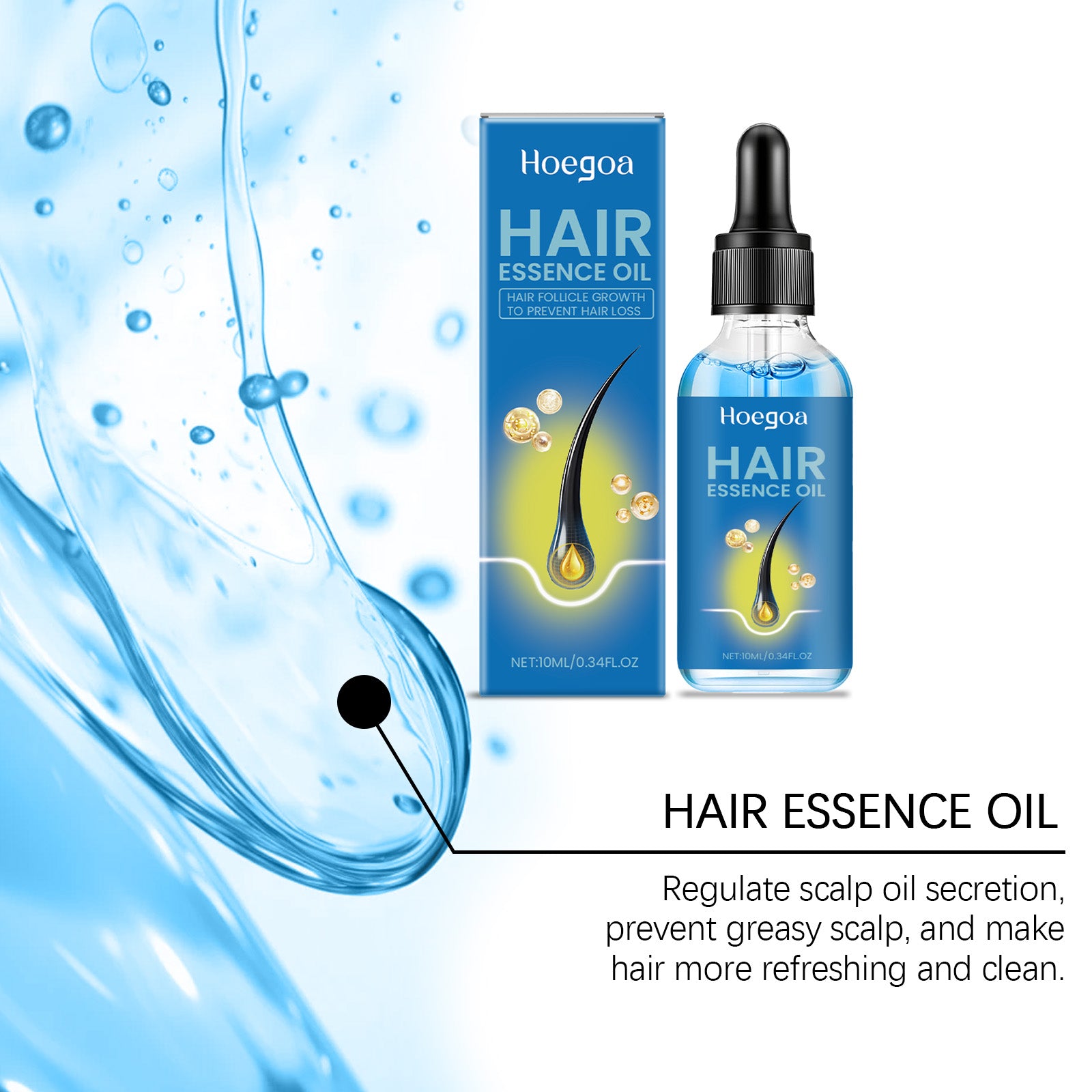 Hoegoa Hair Care Serum Gently Moisturizes And Hydrates Smooth, Soft And Luminous Hair Treatment For Frizz
