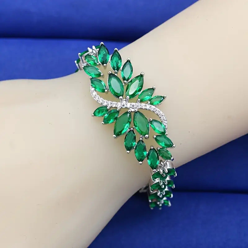 Heavy Industry Color Zircon Fashion Exquisite Bracelet