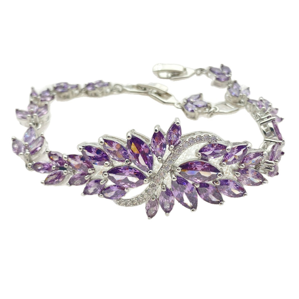 Heavy Industry Color Zircon Fashion Exquisite Bracelet