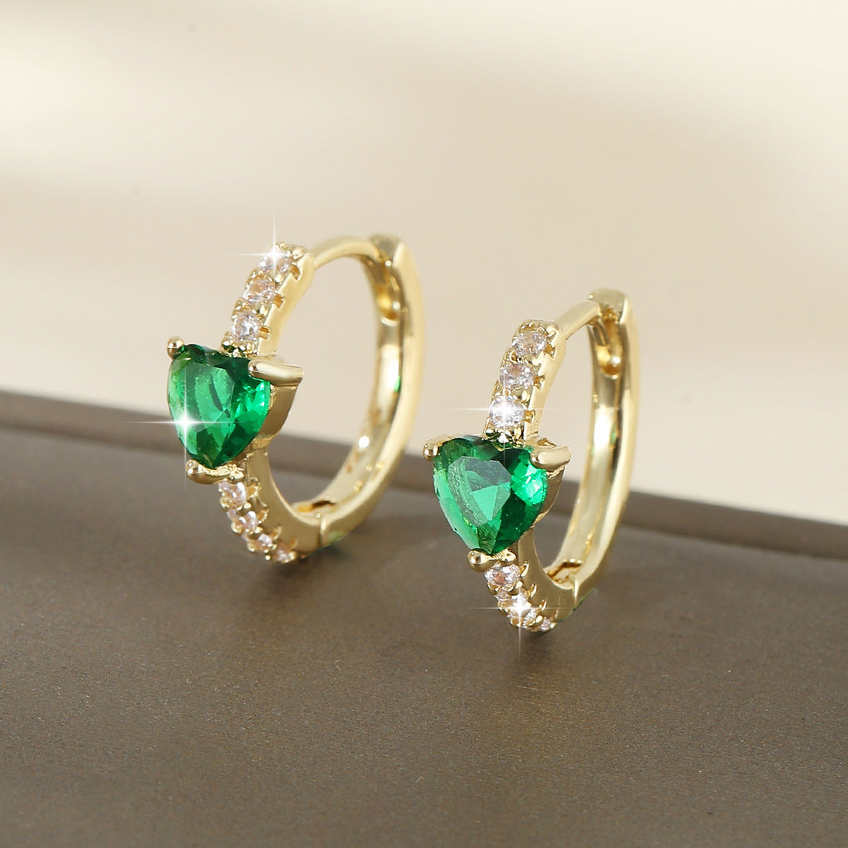 European And American Style Luxury Love Round Ear Clip Fashion Trend