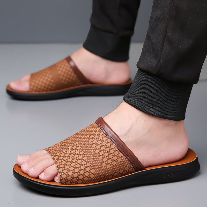 Men's Simplicity Fashionable All-match Breathable Slippers