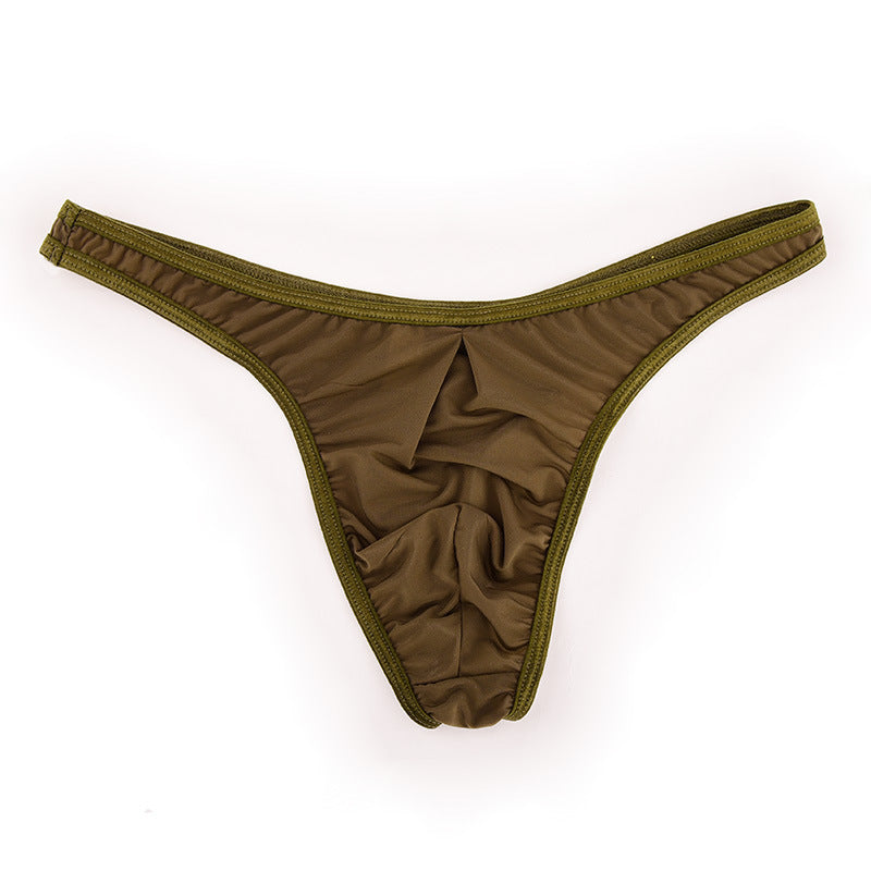T-back Men's Ultra-thin Transparent Ice Silk T-shaped Panties