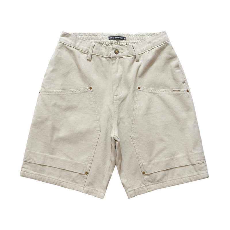 Fifth Pants Pure Cotton Workwear Leisure Shorts For Men
