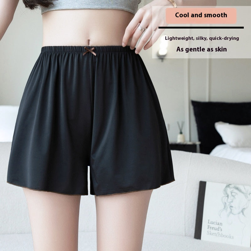 Ice Silk Safety Pants For Women Plus-sized Anti-exposure Bottom Shorts