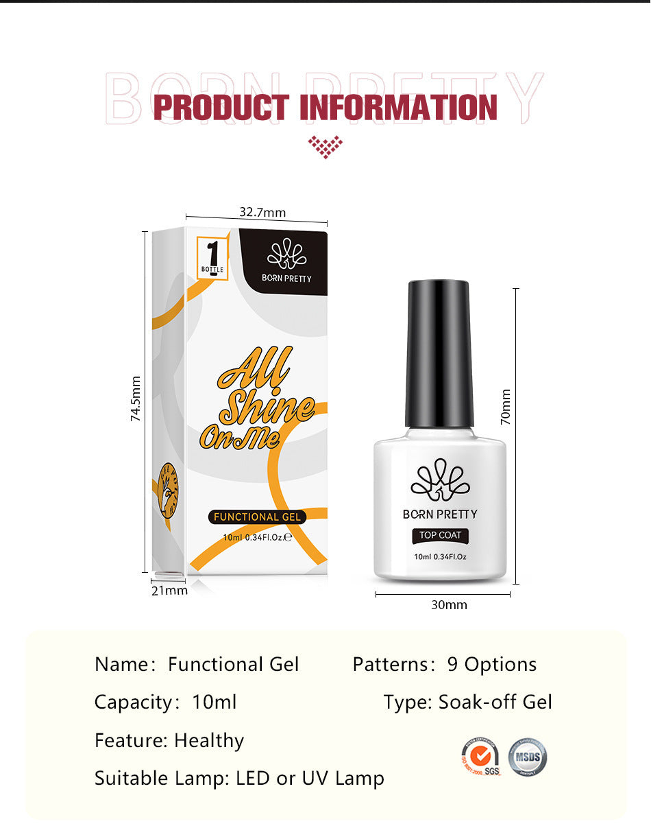 Nail Art Polish Gel Construction Base Gel Plated Crystal