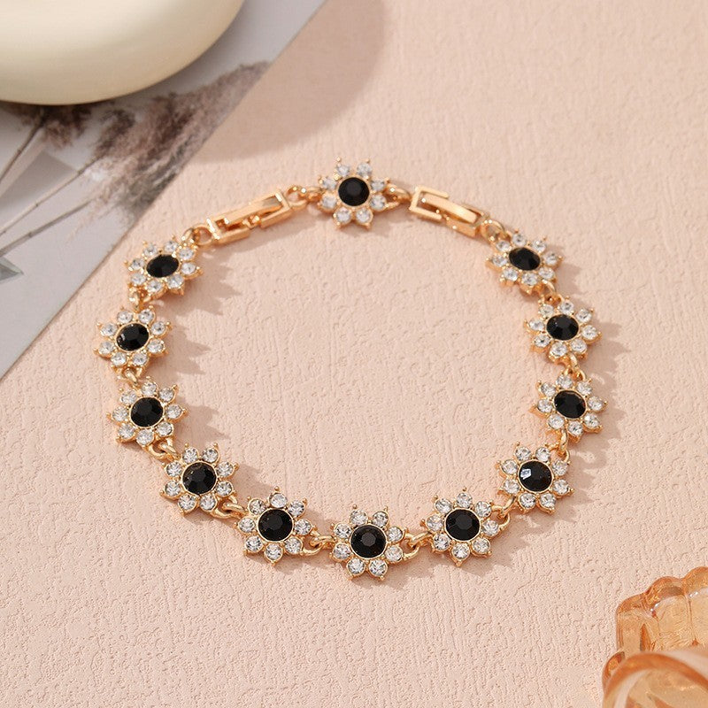 Affordable Luxury Style European And American Colored Gems Bracelet