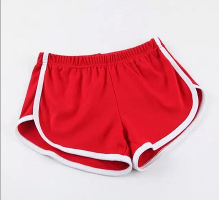 Solid Color Breathable Workout Shorts Women's Candy Color Hot Pants Shorts