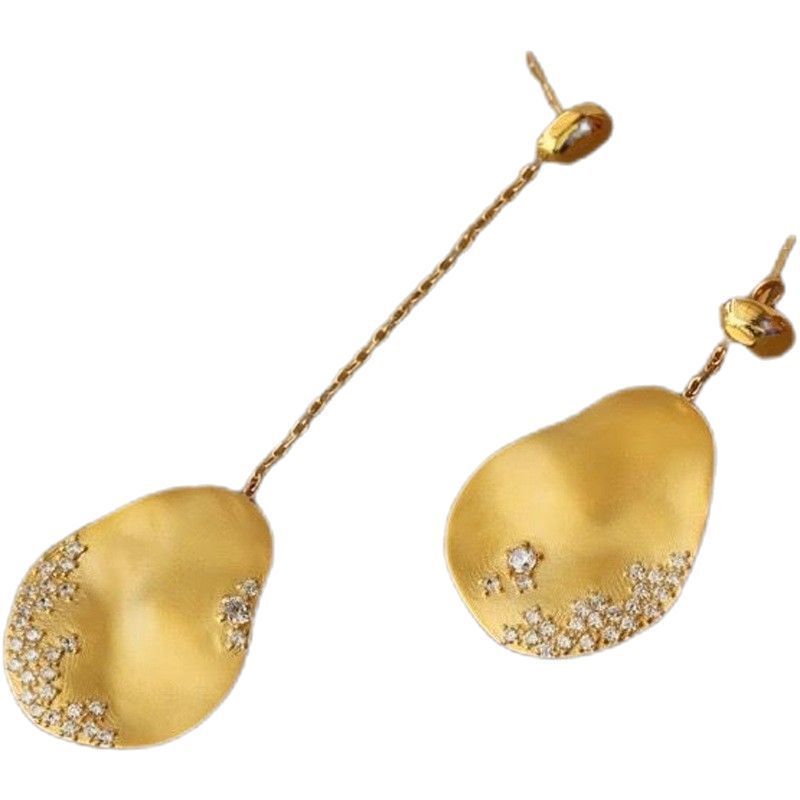 Asymmetric Earrings New Advanced Chinese Style Temperament Female