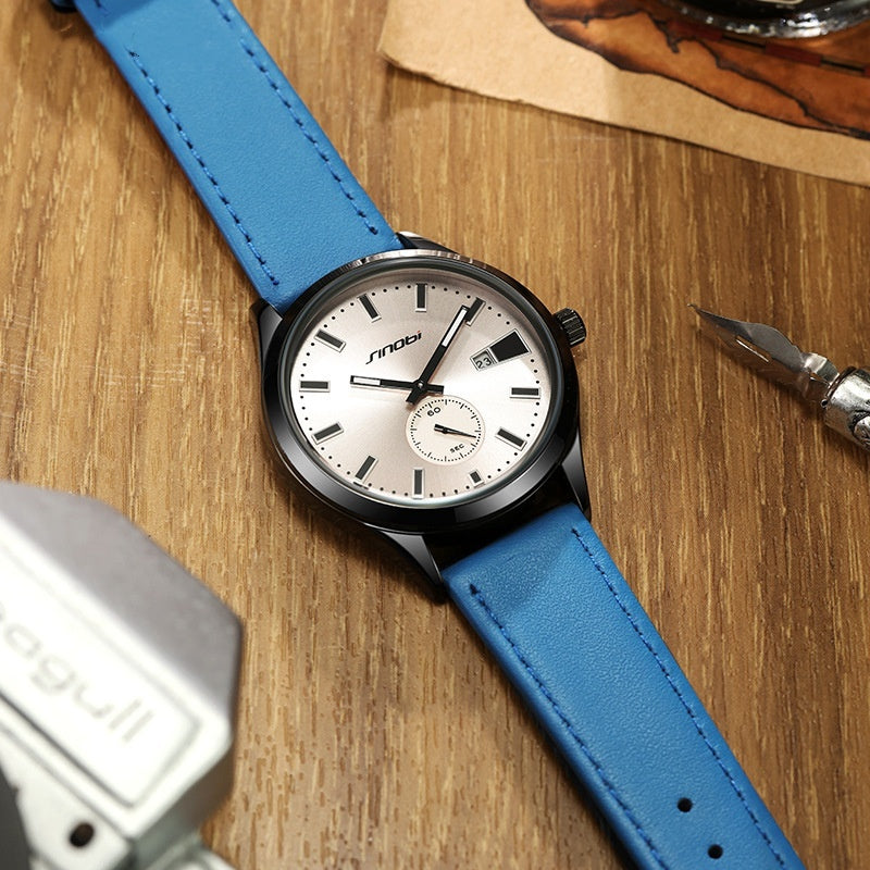 Casual Leather Belt Business Men's Quartz Watch