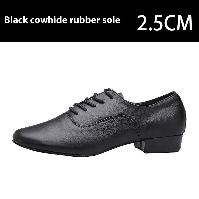 Men's Cowhide Modern Dancing Shoes Soft Bottom