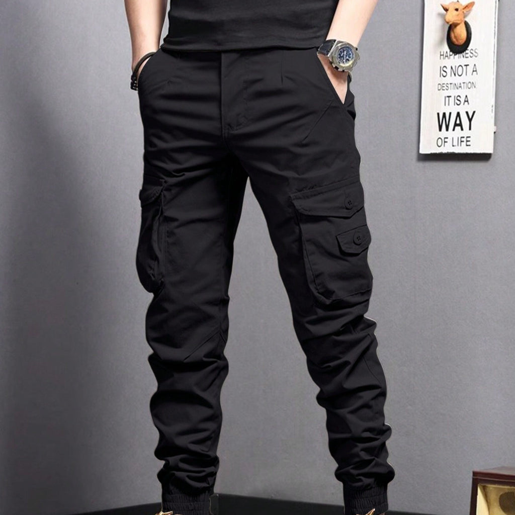New Summer Casual Drawstring Workwear Pants Men