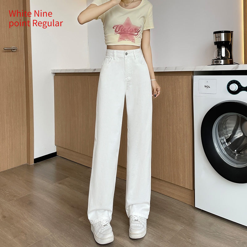 Summer Thin Elastic Waisted Jeans For Women