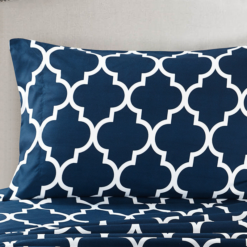 Four-piece Bedding Set Classic Printed Sheet Sets