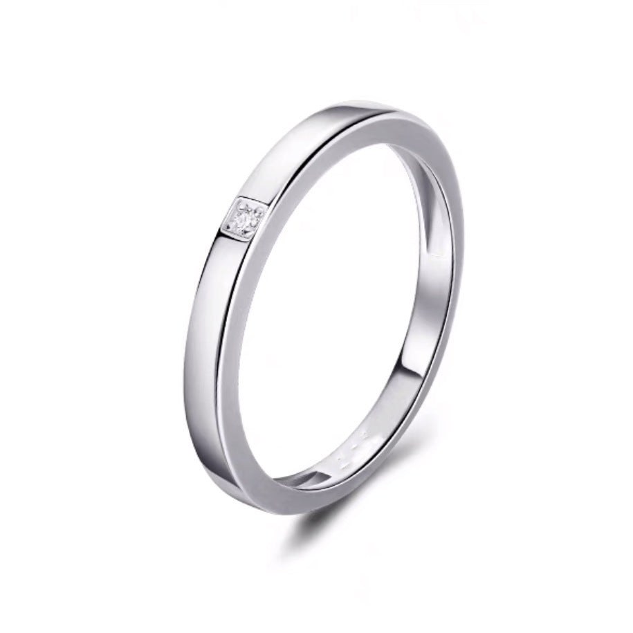 Couple Rings Niche Design Gifts For Girlfriend Simple Memorial