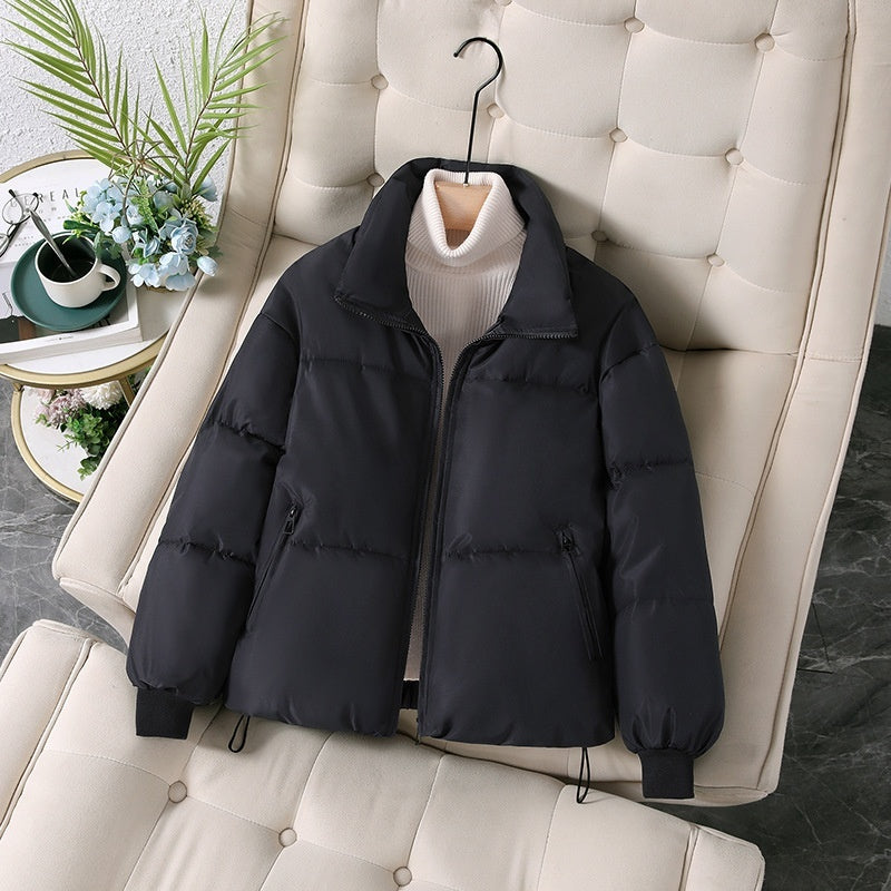 Thickened Cotton Clothing Cotton Coat Women's Korean-style Loose Lapel