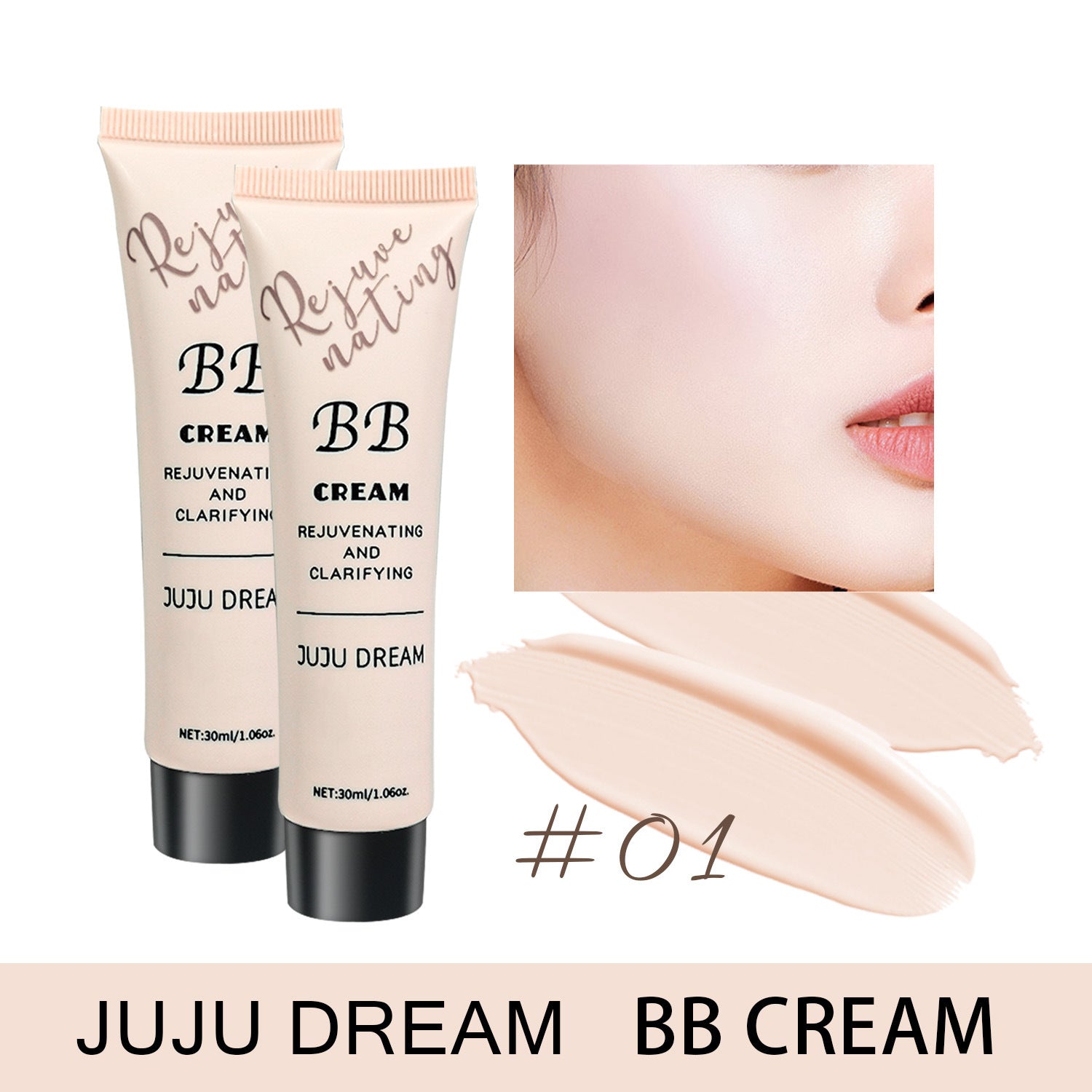 Brightening Skin Color Waterproof Smear-proof Natural Makeup Isolation Make-up Primer BB Cream