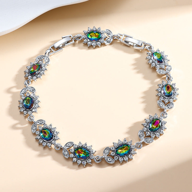 Personality Trend Women's Simple Inlaid Zircon Bracelet