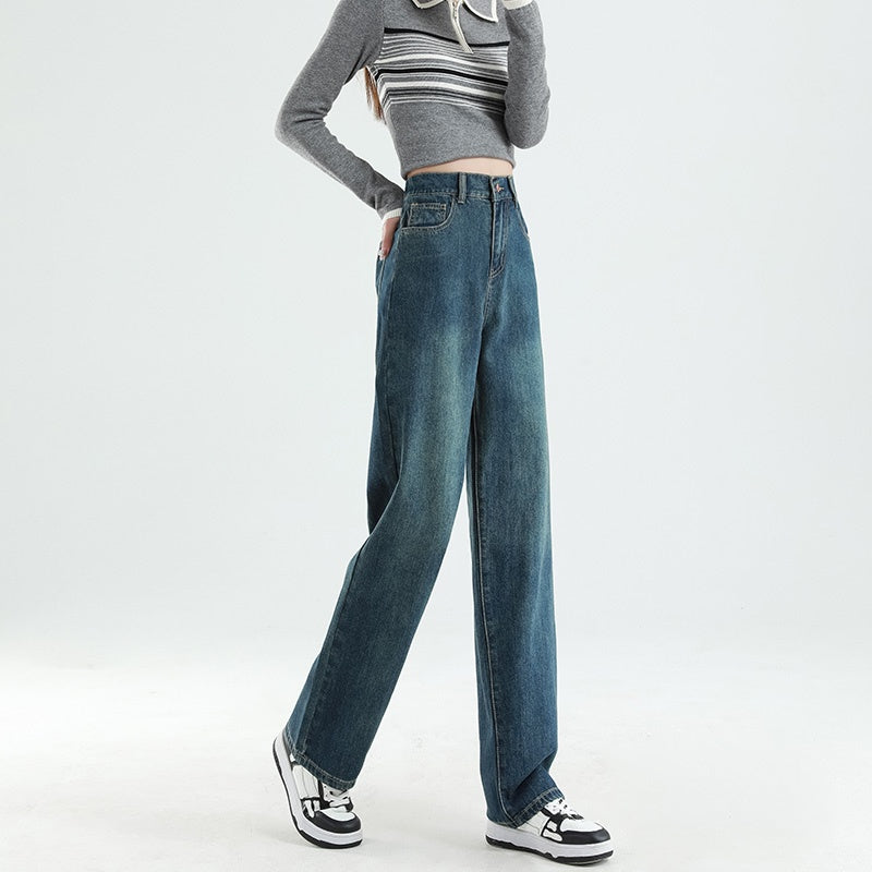 Summer Thin Elastic Waisted Jeans For Women