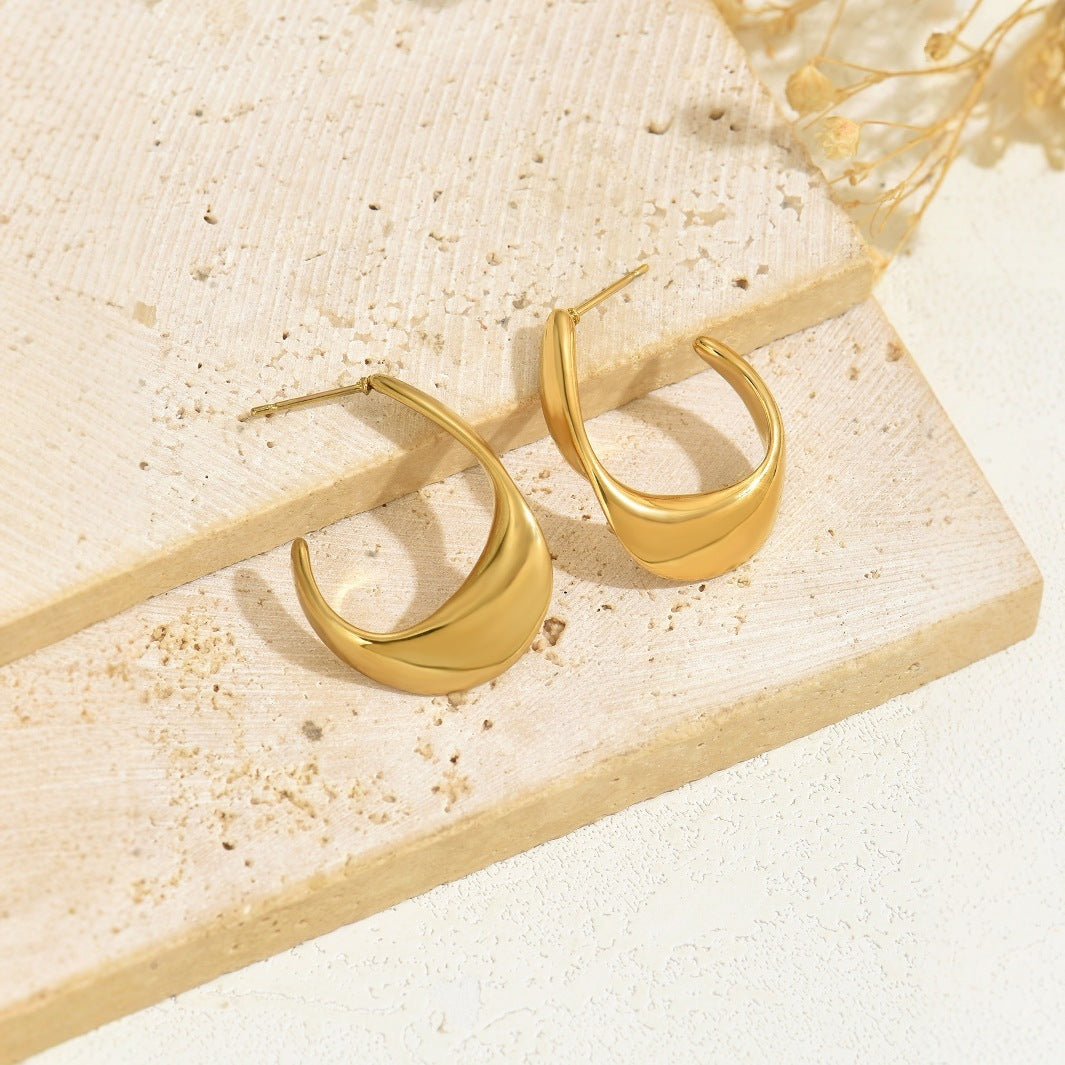 Japanese And Korean Fashion Geometric Earrings Women's Minimalist