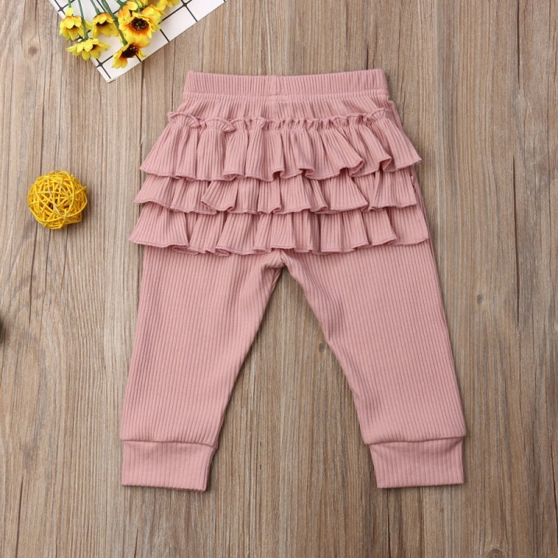 Girls' Lace Pants Outer Leggings