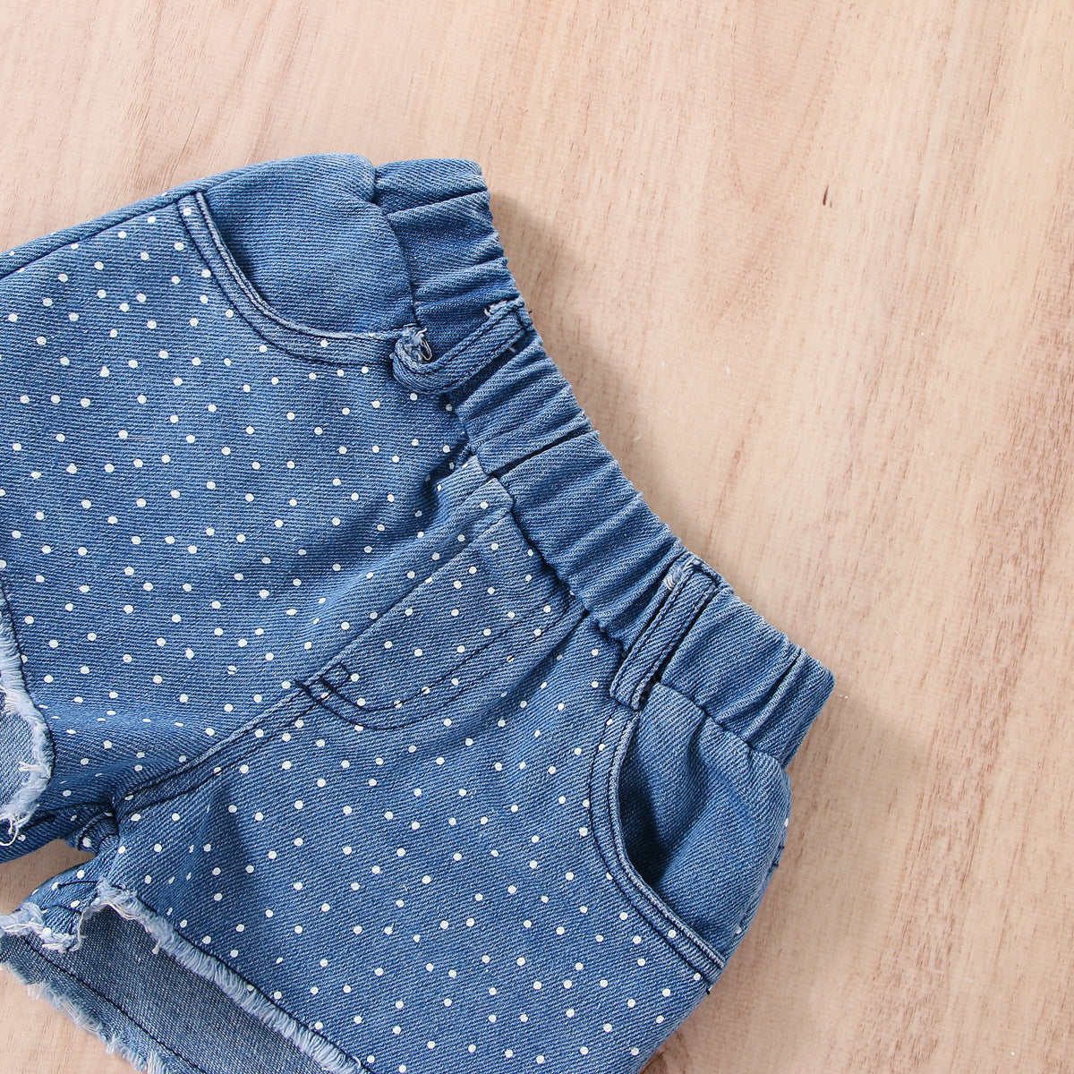 Girls' Tops Denim Shorts Suit
