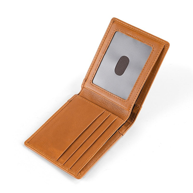 New Genuine Leather Wallet Men's Polished Fashion