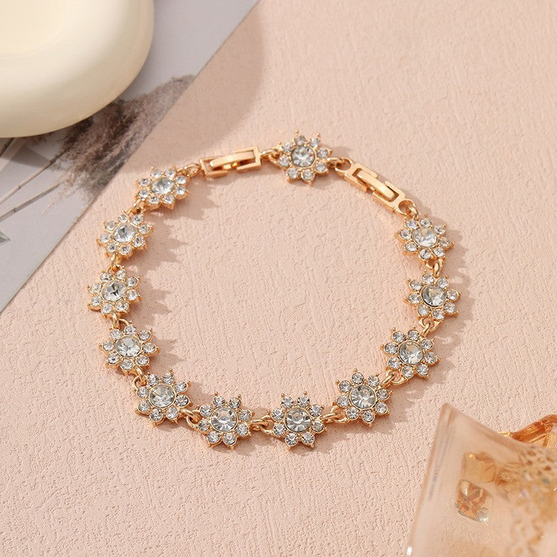 Affordable Luxury Style European And American Colored Gems Bracelet