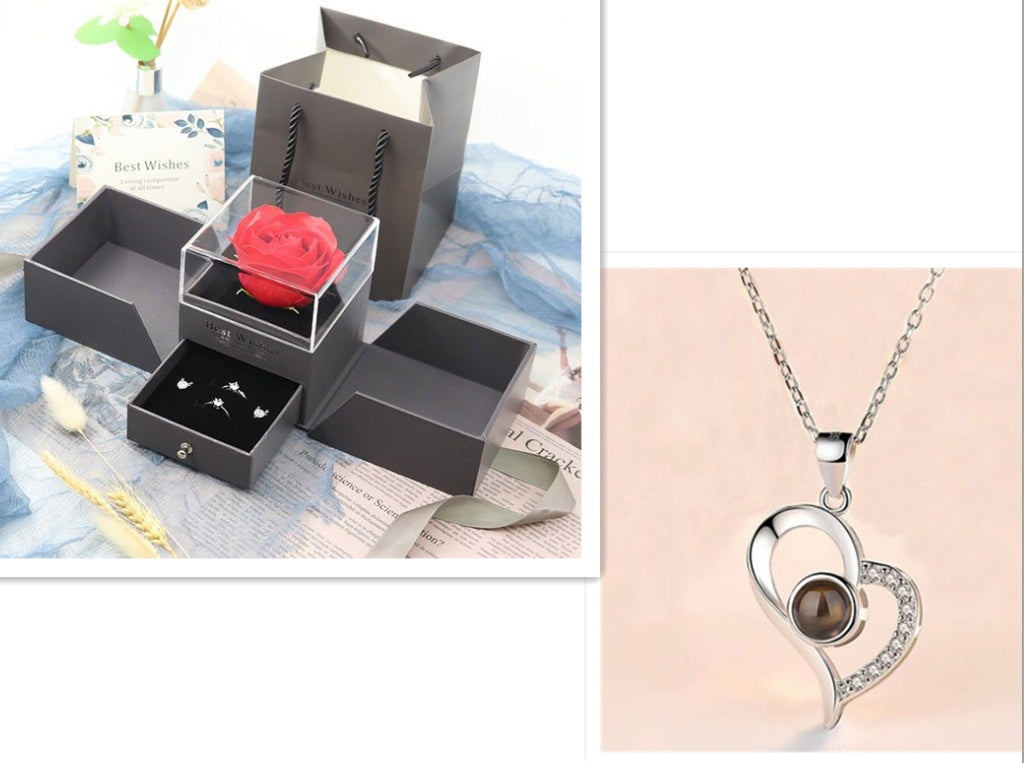 'I Love You' Projection Necklace